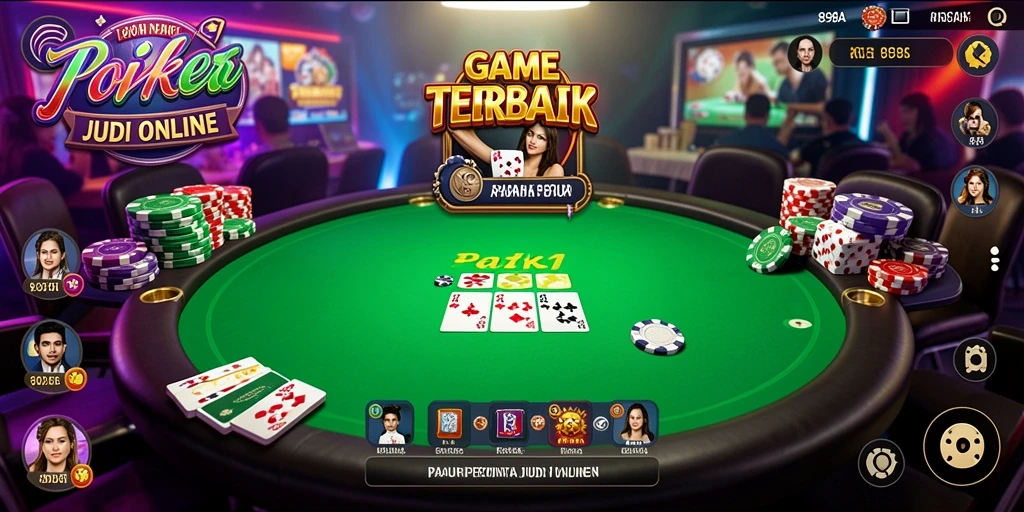 Screenshot utama 898A menampilkan gameplay seru dalam permainan poker.