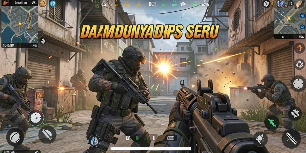 Gameplay seru di <strong>8QR</strong> dengan aksi tembak-menembak yang intens.