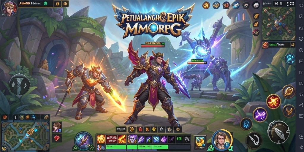 Tangkapan layar epic dari gameplay ASIA100 yang menampilkan pertarungan seru.