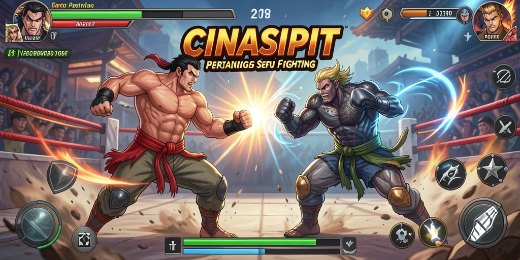 Tampilan pertarungan mendebarkan di CINASIPIT yang menampilkan duel epik.