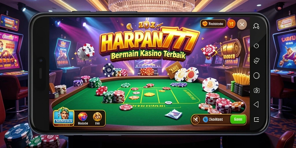 Screenshot utama HARAPAN777 yang menunjukkan momen seru bermain Kasino.
