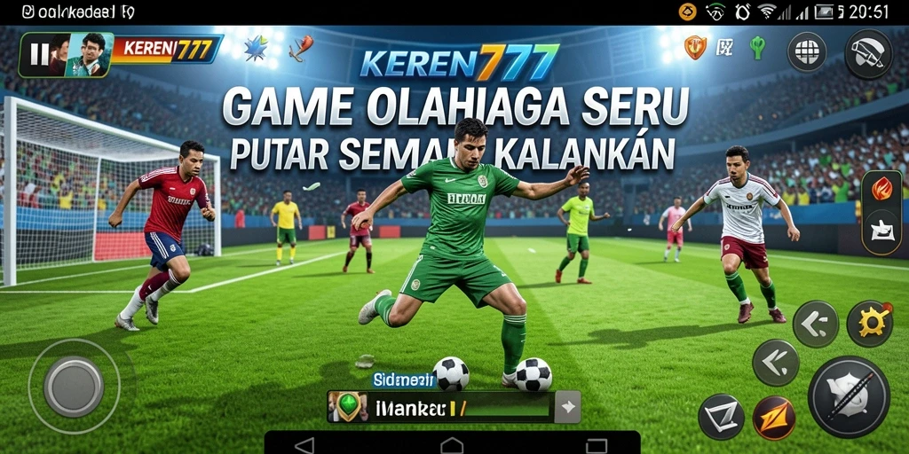 Tampilan gameplay KEREN777 yang menampilkan pertandingan seru olahraga.