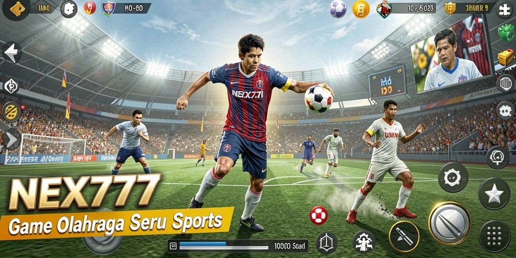 Gameplay NEX777 menampilkan aksi olahraga yang mendebarkan dan grafis yang menakjubkan.