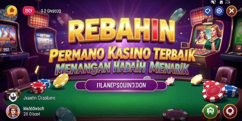 Tampilan gameplay menarik dari REBAHIN yang memikat para pemain Kasino.