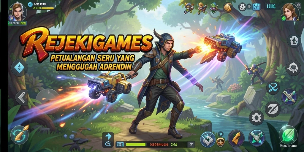Tangkapan layar gameplay REJEKIGAMES menampilkan petualangan seru dan aksi menegangkan.