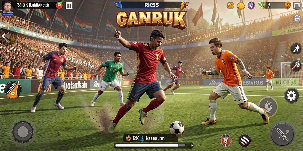 Tampilan gameplay RK55 yang mendebarkan dan penuh aksi.