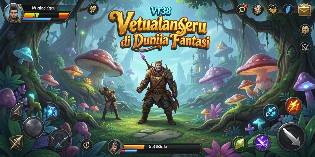 Tampilan gameplay VT38 yang mendebarkan dalam dunia fantasi.