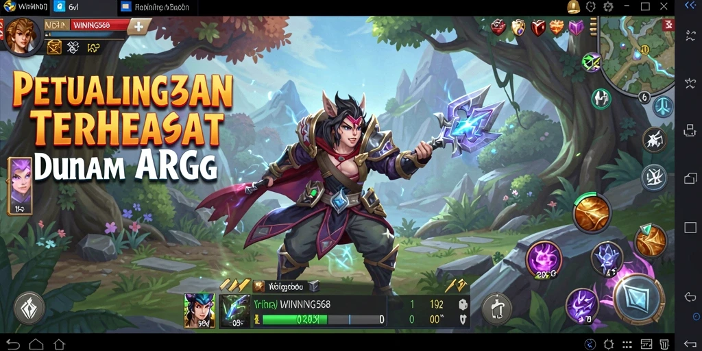 Tangkapan layar gameplay juara dengan pertempuran seru di WINNING568.