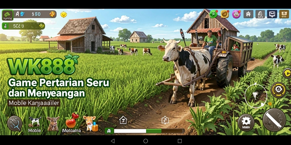 Menampilkan gameplay seru dalam bertani dan menjaga ternak.